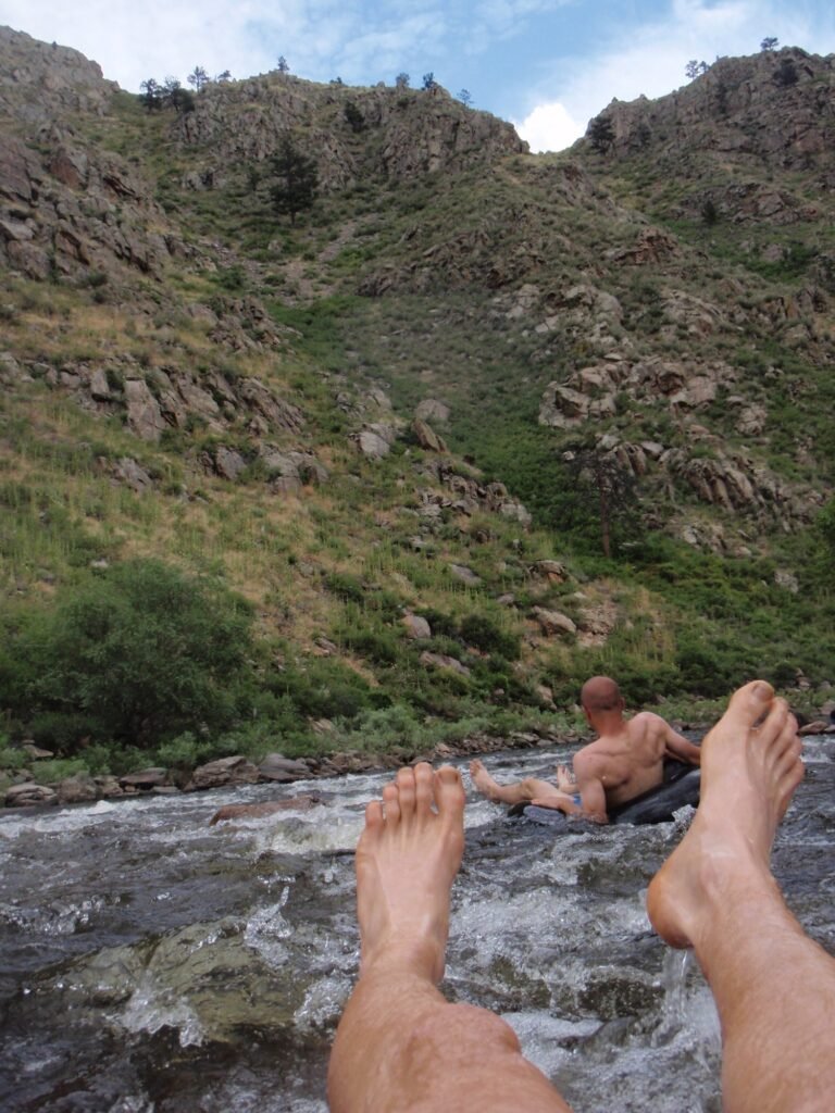 Tubing on Poudre River, Colorado
